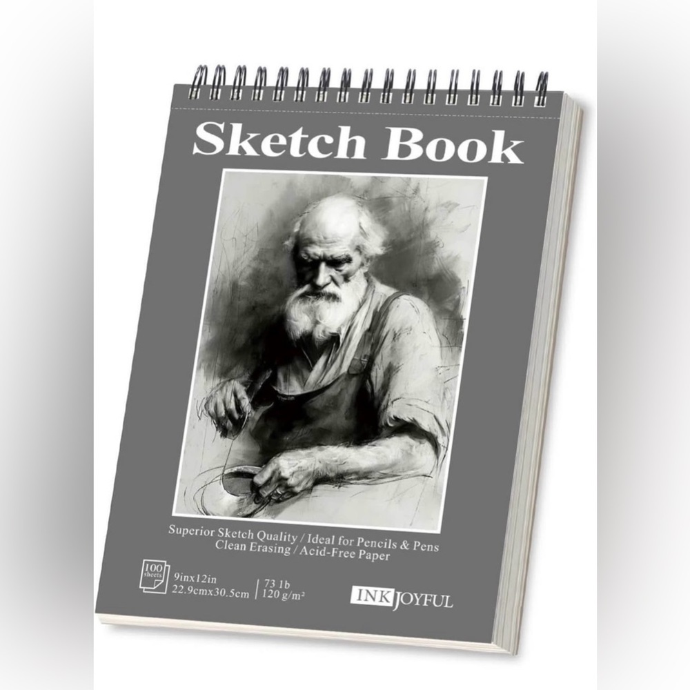 Pack of 2 Sketch Books with acid free paper by Ink Joyful